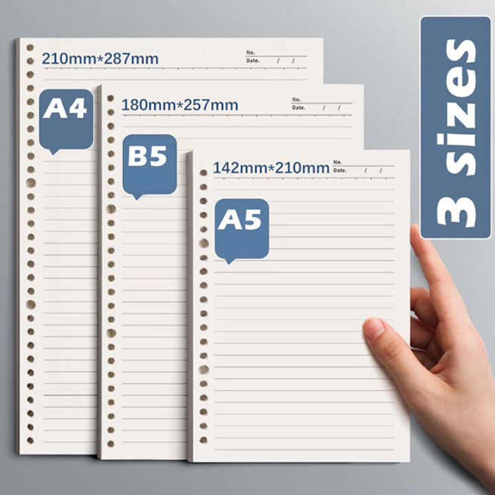 A4/A5/B5%2060%20Sheet%20Refillable%20Paper%20Lined/Blank/Dotted/Gird%20Refill%20Loose%20Leaf%20Filler%20Writing%20Supplies%20for%20Binder%20Journal%20Notebook%20-%20Image%203