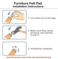 Furniture Feet Nail Plastic Glide Nails Chair Table Leg Protector Pads 20mm Dia White 12 pcs. 