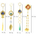 Genshin Impact Vision Of God Keychain Scaramouche Wanderer Kamisato Ayato Nilou Cosplay Key Chain Luminous Feather Pendant Gift. 