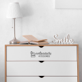 (Large Size 4X12 Cm.) Drawer Stickers Stickers Attached to Shelves Pp Shelf Stickers, White, Matte, Clear Pp, Waterproof, Shirts, Pants, Blankets.. 