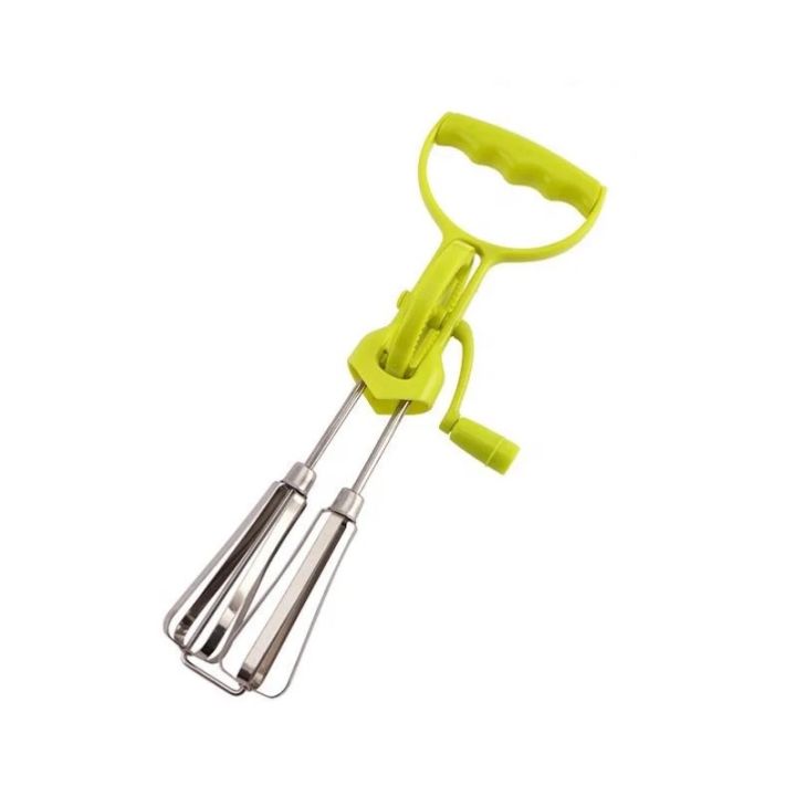 Hot Selling Factory Outlet Hand-Operated Whisk Double-Wheel Semi-Automatic Rotary Mixer Egg Beater