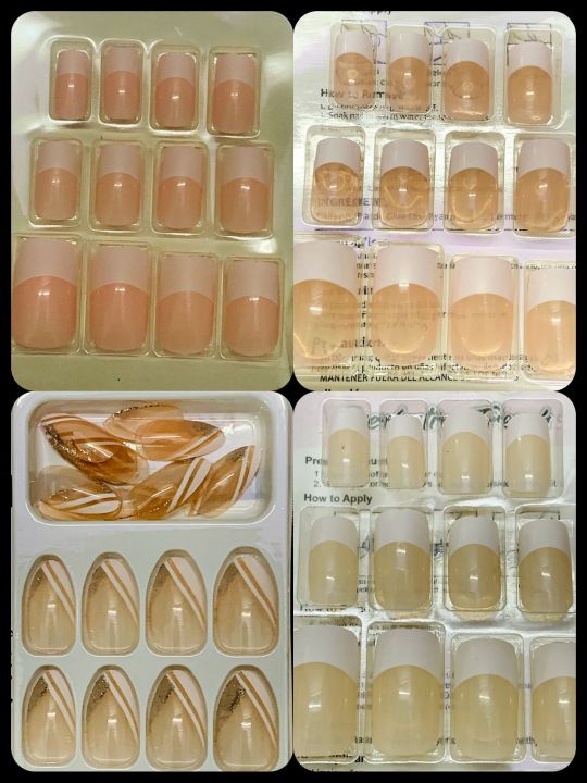 Artificial%20Sticky%20Stylish%20Press%20On%20Nails%20Random%20Seleted%2012%20Pcs%20Set%20-%20Acralic,3d,NonSticky,Printed%20And%20Glitter%20Press%20On%20Nail%20-%20Fancy%20Stylish%20Cute%20Artificial%20Nails%20-%20Image%203