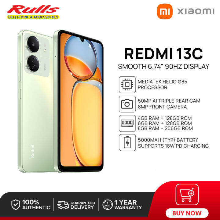 XIAOMI REDMI 13C 8GB 256GB 5G TRCSL APPROVE GENUINE WITH WARRANTY- 50MP CAMERA -5000MAH +TRIPLE CAMERA-BATTERY- o..nly phone