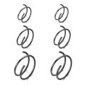 Titanium 3 Pairs Double Hoop Nose Rings 6/8/10mm Hypoallergenic Small Spiral Piercing Jewelry for Men Women 20G. 