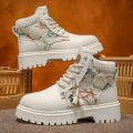 Men's Boots Four Season Classic Big Head Casual Boots Soft Sole Non-Slip Breathable Joker High-Top Outdoor Comfort Tooling Boots. 