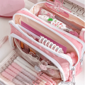 Cute Multi Layer Pencil Case Pouch, Large Capacity Pen Case Bag,Durable Stationery Storage Bag For Students, School&Office. 