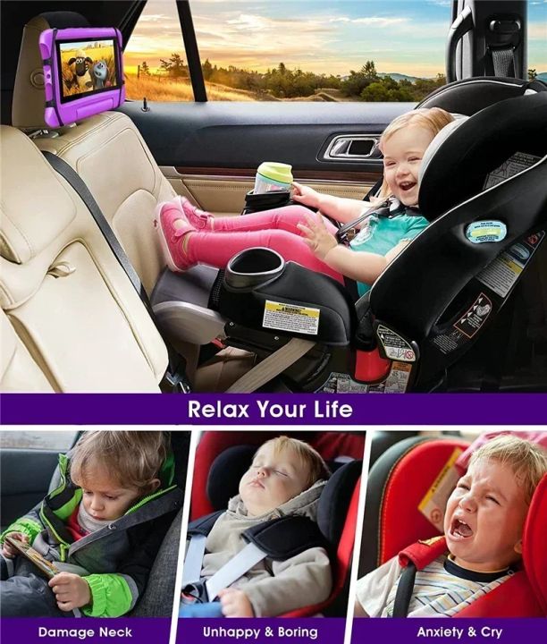 360%20Rotating%20Adjustable%20Car%20Back%20Seat%20Kids%20Tablet%20Holder%20for%20IPad%20Pro%20Air%20Mini%20Kindle%20Anti-Slip%20Strap%20Bracket%20Stand%20Accessories%20-%20Image%205