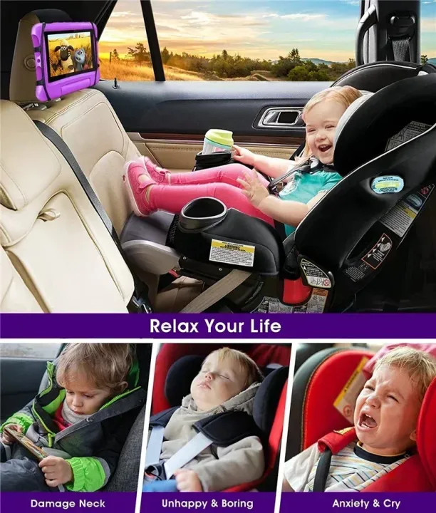 360%20Rotating%20Adjustable%20Car%20Back%20Seat%20Kids%20Tablet%20Holder%20for%20IPad%20Pro%20Air%20Mini%20Kindle%20Anti-Slip%20Strap%20Bracket%20Stand%20Accessories%20-%20Image%205