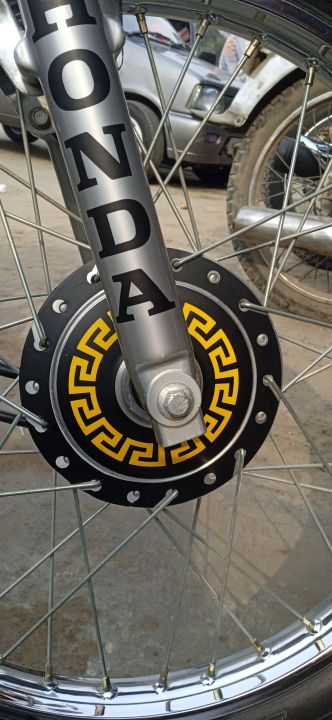 Full PVC Sticker For front Hub of 70cc bike