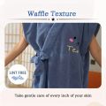Women's Wrap Towel Spa Robe Hair Towel Adjustable Closure Long Robe V-Neck Shawl Bathrobe Dry Hair Cap Set, Fluffy Comfortable. 