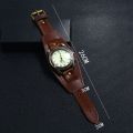 Hot Selling Vintage Cow Leather Bracelet Watch Men Women Wrist Watches Roman Numerals Casual Quartz Watch Relogio Feminino. 