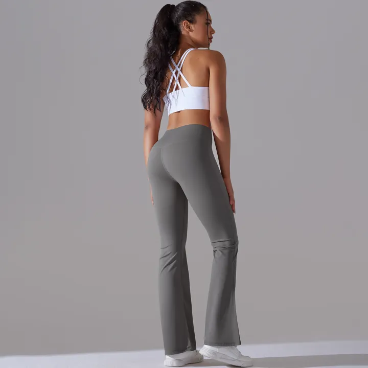 Flare%20Leggings%20Yoga%20Pants%20Women%20Bell%20Bottoms%20Yoga%20Trousers%20High%20Waist%20Gym%20Fitness%20Pants%20Stretch%20Daily%20Dance%20Workout%20Leggings%20-%20Image%204