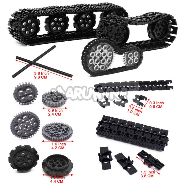 Technology%20Building%20Blocks%20Track%20Sheet%20Set%20High-Tech%20Bricks%20Parts%20Chain%20Wheel%20Gear%20Tire%20Car%20Tank%20Mechanical%20Accessories%2057518%20-%20Image%202