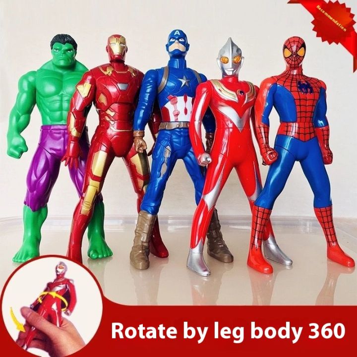 Movie Marvel 360-Degree Rotating Toy Press Leg Rotation Fighting Toy ...