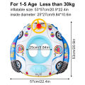 1PC Police Car Boat Swim Ring Summer pool floats, Beach and Pool Swim Aid, Beach Toys for Pool Party. 