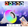 Smart Led  Music Bulb Remote Control Bluetooth Speaker - AC. 