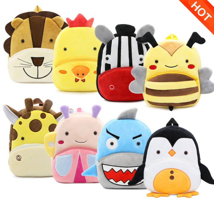 Cute%20Cartoon%20Animal%20Plush%20Backpack%20Soft%20Children%20Kindergarten%20Schoolbag%20Toddler%20Travel%20Bag%20%20For%20Girls%20Boys%20-%20Image%202