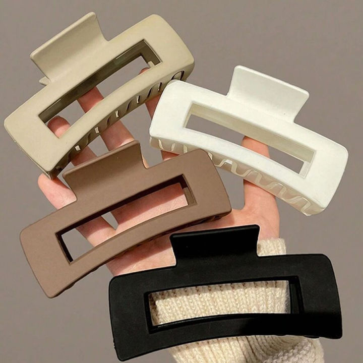 1%20PCS%20Large%20Matte%20Hair%20Claw%20Clip,%20Elegant%20Korean%20Style%20Hair%20Barrettes,%20Fashion%20Hair%20Accessories%20for%20Women%20Girls%20-%20Image%202