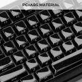 132 Keys Starry Black Crystal Jelly PBT Keycap Double Shot PC Keycaps for Gaming Mechanical Keyboard. 