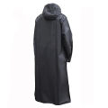Black Fashion  Waterproof Long Raincoat Women Men Rain Coat Hooded For Outdoor Hiking Travel Fishing Climbing Thickened. 