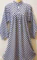 polka dot fabric unstitched shirt with striped trouser cotton 2 pc set. 
