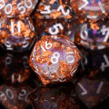 Butterfly Dice Liquid Core DND Dice Set, Sharp Edged Dice for Dungeons and Dragons, Handmade RPG Resin Dice, RPG D&D Dice. 