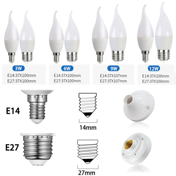 4PCS%203W%206W%209W%2012W%2015W%20led%20Light%20bulb%20E14%20E27%20LED%20Lamp%20Indoor%20Warm%20Cold%20White%20Light%20AC%20220V%20LED%20Candle%20Bulb%20Home%20Decor%20Chandelier%20-%20Image%204