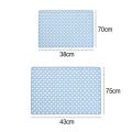 Slip Anti Mould Rubber Anti Slip Bath Mat with Drain Holes Machine Washable Antibacterial Resistant Shower Mat for Shower or Tub.