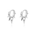 Punk Spike Rivet Hoop Earrings For Women Stainless Steel Huggie Earrings Ear Cuff Piercing Earring Gothic Jewelry Accessories. 