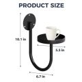 Sturdy Iron Wall Mounted Plant Holder Space Saving Wall Art Metal Flower Shelf Black Bonsai Hanging Hanging Plant Stand. 