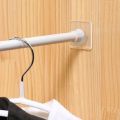2/6/8Pcs Punch-free Household Telescopic Pole Support Sticker Nail-Free Adjustable Rod Holder Crossbar Wall Hooks Fixing Bracket. 