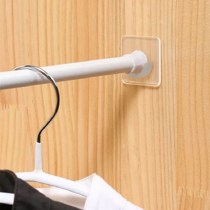 2/6/8Pcs%20Punch-free%20Household%20Telescopic%20Pole%20Support%20Sticker%20Nail-Free%20Adjustable%20Rod%20Holder%20Crossbar%20Wall%20Hooks%20Fixing%20Bracket%20-%20Image%206