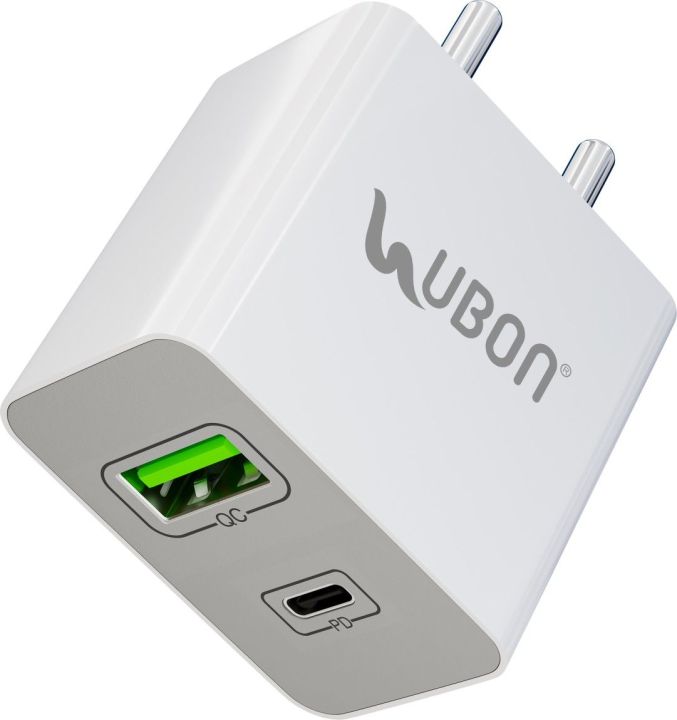 UBON 25W Mobile Charger | CH-300 OG Series | Type C + USB Power Adapter