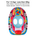 1PC Swimming Pool Float Ring Seat, Cute Car-shaped Inflatable Summer Beach Pool Tube with Handles (Blue and Pink).