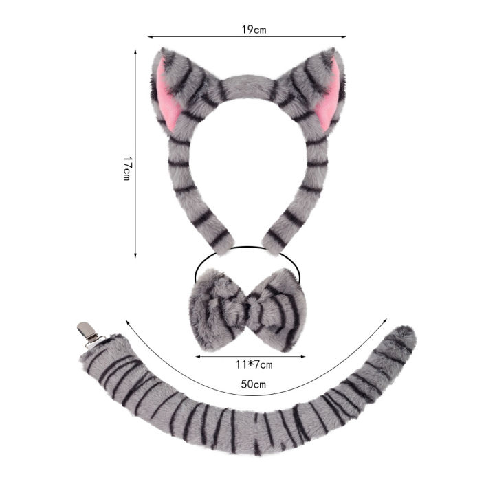 Anime%20Leopard%20Print%20Cat%20Ear%20Headband%20Cosplay%20Halloween%20Stripe%20Anime%20Animal%20Tiger%20Plush%20Headwear%20Tie%20Tail%20Gloves%20Performance%20Prop%20-%20Image%203
