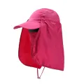 Fishing Flap Caps For Men Women Quick Dry Sunshade UV Protection Removable Ear Neck Cover Caps Mosquito-proof Hat Wild River Hat. 