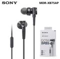 SONY MDR-XB75AP EXTRA BASS STEREO HEADPHONES 3.5mm jack wired Premium Earphones. 