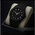 Minimalist Arabic Numerals Men’s white& Black& Wristwatch materials steel& and–. 