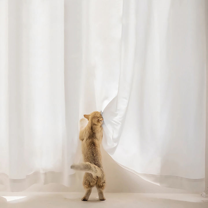 White%20Sheer%20Curtain%2084%20Inches%20Long%20for%20Living%20Room%20Bedroom%20Window%20Rod%20Pocket%20Soft%20Silky%20Texture%20Sheer%20Window%20Drapes%201pc%20-%20Image%202