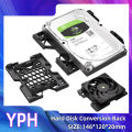 Optical drive bit hard disk conversion rack 5.25" To 3.5" 2.5" Tray Bracket Mounting Cooling Fan HDD Adapter SSD Hard Drive.