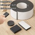DIY Anti-slip Furniture Pads Thick 6mm Black Mute Mats Bumper Damper Self-Adhesive Furniture Table Chair Foot Protection Pads. 
