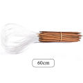 Bamboo Circular Needles 2.25CM-10CM Ring Knitting Double Cusp Crochet Hooks 40cm 60cm 80cm Long Smooth Sewing Tools Needle 18PCS. 