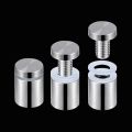 4PCS 7M 8M 12MM Stainless Steel Standoff Screws Wall Sign Holder For Office / Institute or Schools Notice Boards and advertisement. 