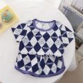 Children Clothing Set Boys and Girls' Clothes Summer Ice Silk Short Sleeved Baby 2Pcs Sets Toddler Loungewear Soft Pajamas 1-7Y. 