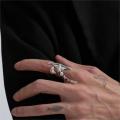 Cyberpunk Alien Irregular Ring Unisex Hip-hop Exaggerated Opening Rings Carnival Accessories. 