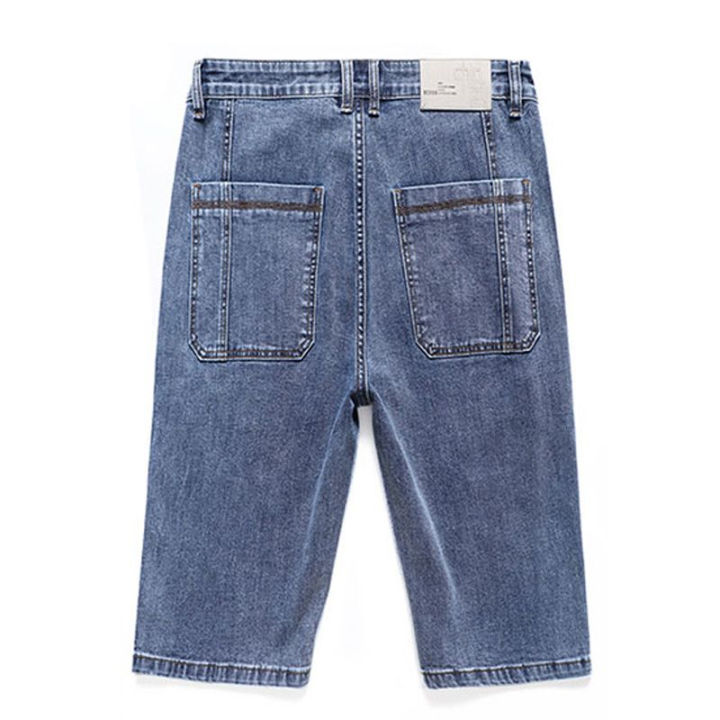 New%20Design%20Multi-pocket%20Denim%20Shorts%20Men%20Summer%20Thin%20Straight%20Casual%20Short%20Jeans%20Stretch%20Fashion%20Streetwear%20Men's%20Shorts%20Korean%20-%20Image%206