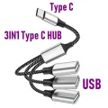 4 in 1 USB Splitter Cable, USB Power Splitter 1 Male to 4 Female, USB Hub 2.0 Adapter, 1 to 4 USB Extender for PC Printer U Disk. 