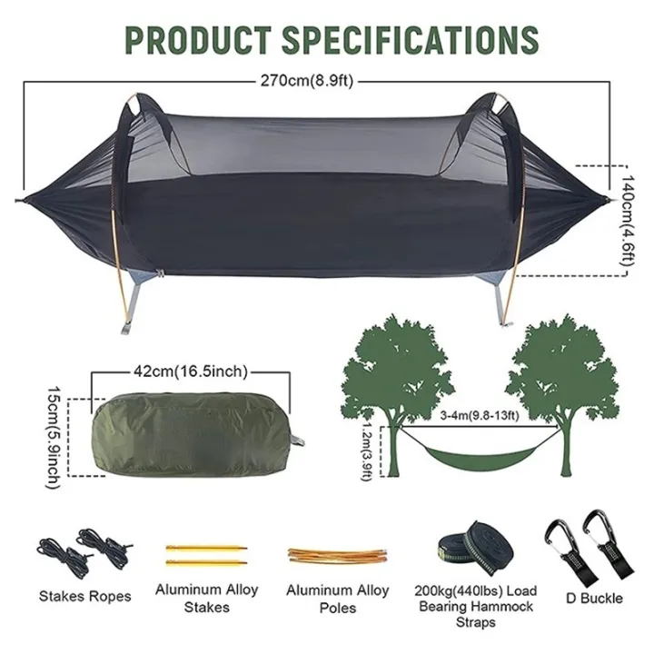 3-in-1%20Tunnel%20Mosquito%20Net%20Hammock%20with%20Waterproof%20Rainfly%20-%20Tree%20Tent%20for%20Solo%20Camping,%20Lightweight%20&%20All-Weather%20Protection%20-%20Image%202