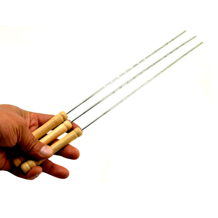 BBQ%20Barbecue%20Clip%20set%20Skewers%2030cm%20Stainless%20steel%20+%20wood%20Needle%20Utensil%20rust%20resistant%20Pins%20BBQ%20Accessories%20Outdoor%20-%20Image%204