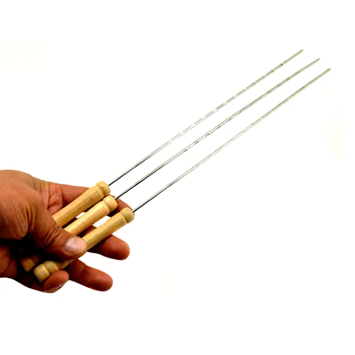 BBQ%20Barbecue%20Clip%20set%20Skewers%2030cm%20Stainless%20steel%20+%20wood%20Needle%20Utensil%20rust%20resistant%20Pins%20BBQ%20Accessories%20Outdoor%20-%20Image%204